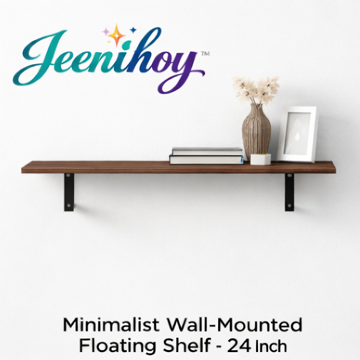Jeenihoy™ Minimalist Wall-Mounted Floating Shelf - 24 Inch