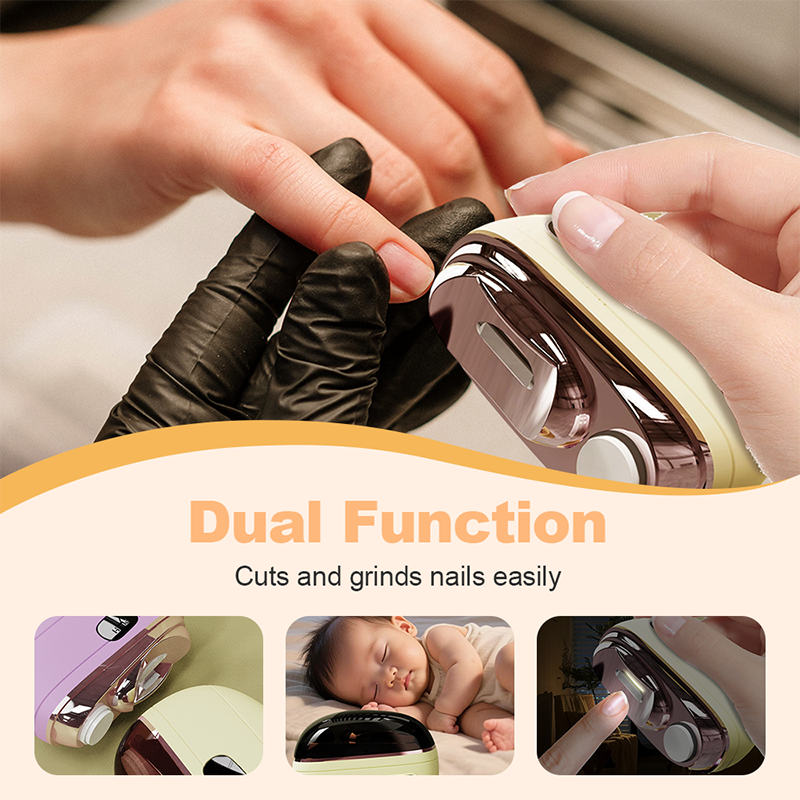 🥳2026 HOT SALE🥳💞50K+ SOLD! 🎁 50% OFF! 🔥2-in-1 Smart Electric Nail Trimmer & Polisher for All Ages 👨‍👩‍👧‍👦 💅